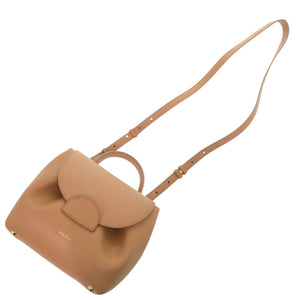 新品同様 ポレーヌ Numero Un Nano ヌメロ アン ナノ タン グレインカーフレザー 2way ショルダーバッグ ブラウン 0047【中古】POLENE