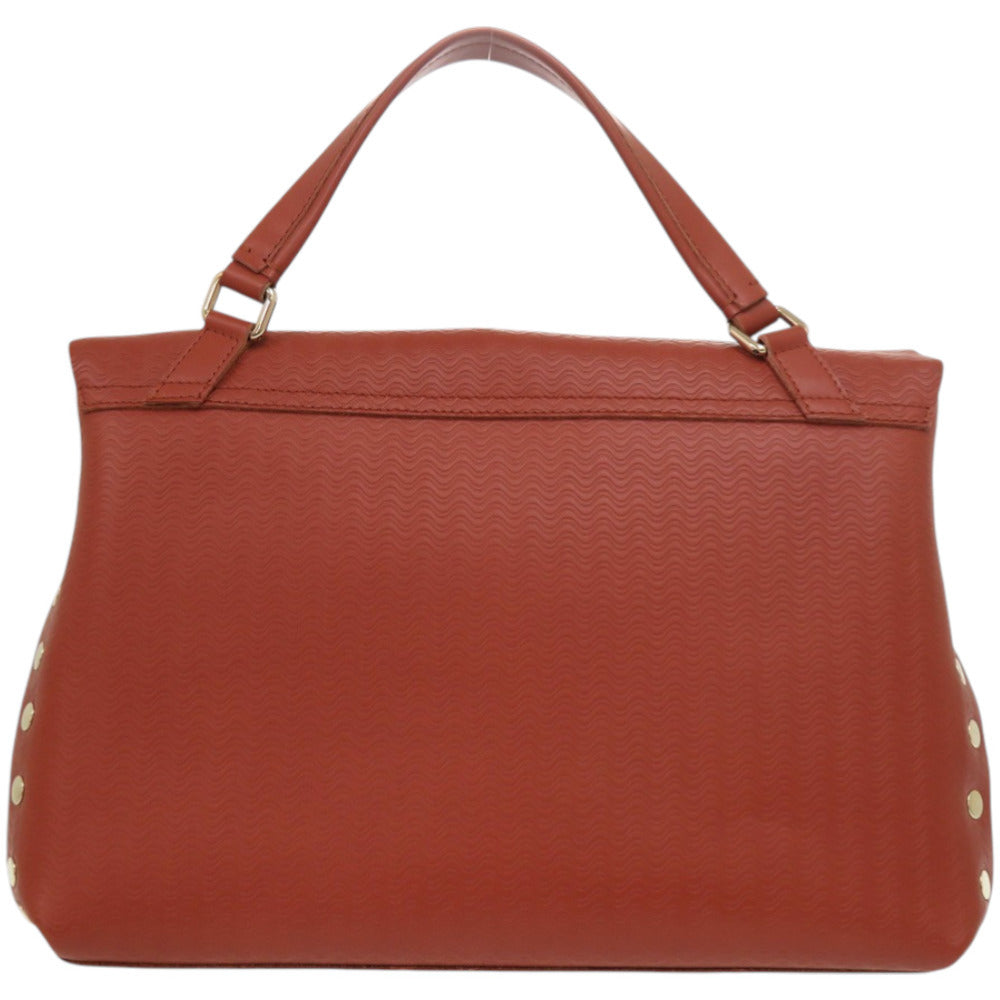 美品 ザネラート ポスティーナ POSTINA M+ 30131498 カーフ CACHEMIRE BLANDINE レッドブラウン 茶 ショルダーバッグ 0051【中古】ZANELLATO