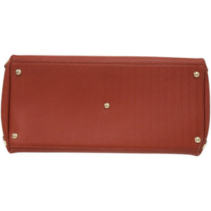 美品 ザネラート ポスティーナ POSTINA M+ 30131498 カーフ CACHEMIRE BLANDINE レッドブラウン 茶 ショルダーバッグ 0051【中古】ZANELLATO