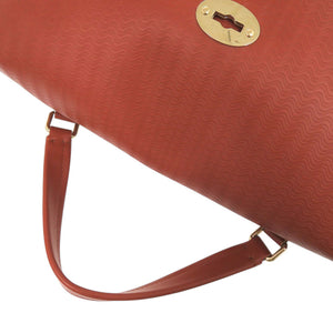 美品 ザネラート ポスティーナ POSTINA M+ 30131498 カーフ CACHEMIRE BLANDINE レッドブラウン 茶 ショルダーバッグ 0051【中古】ZANELLATO