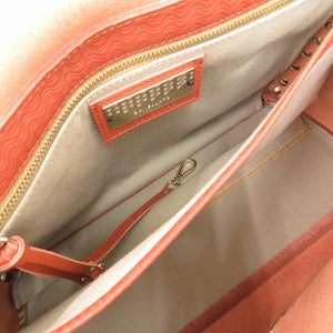 美品 ザネラート ポスティーナ POSTINA M+ 30131498 カーフ CACHEMIRE BLANDINE レッドブラウン 茶 ショルダーバッグ 0051【中古】ZANELLATO