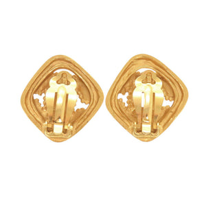 美品 シャネル ヴィンテージ ココマーク メタル ゴールド イヤリング 0067【中古】CHANEL