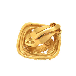 美品 シャネル ヴィンテージ ココマーク メタル ゴールド イヤリング 0067【中古】CHANEL