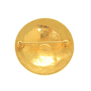 美品 シャネル ヴィンテージ ココマーク メタル ゴールド ブローチ 0068【中古】CHANEL