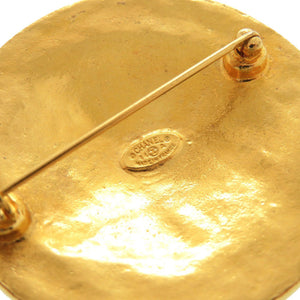 美品 シャネル ヴィンテージ ココマーク メタル ゴールド ブローチ 0068【中古】CHANEL