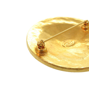 美品 シャネル ヴィンテージ ココマーク メタル ゴールド ブローチ 0068【中古】CHANEL