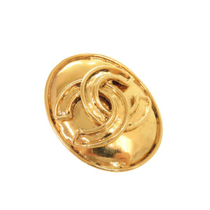 美品 シャネル ヴィンテージ ココマーク メタル ゴールド イヤリング 0079【中古】CHANEL