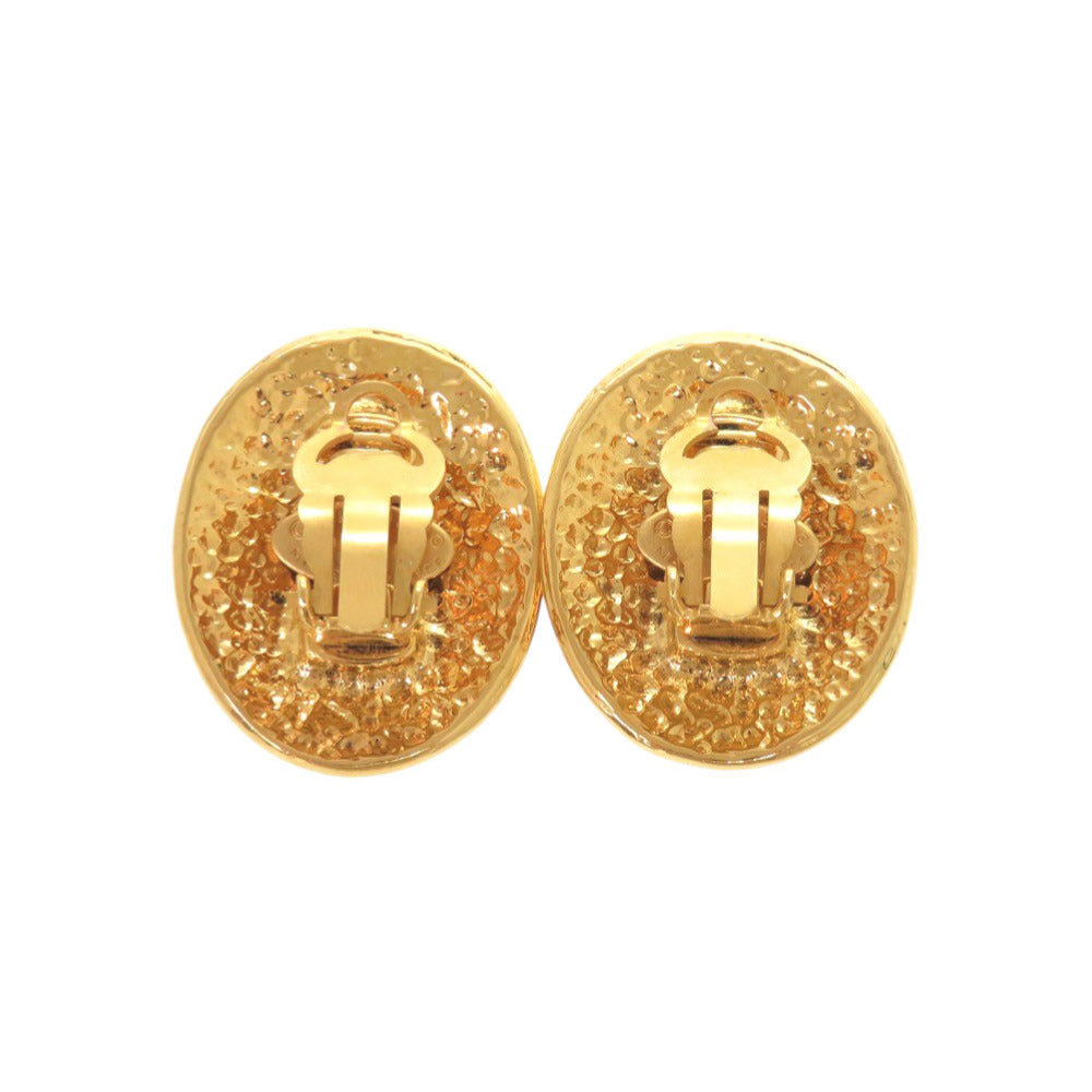 美品 シャネル ヴィンテージ ココマーク メタル ゴールド イヤリング 0079【中古】CHANEL