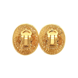 美品 シャネル ヴィンテージ ココマーク メタル ゴールド イヤリング 0079【中古】CHANEL