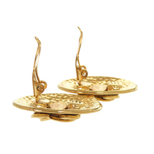 美品 シャネル ヴィンテージ ココマーク メタル ゴールド イヤリング 0079【中古】CHANEL