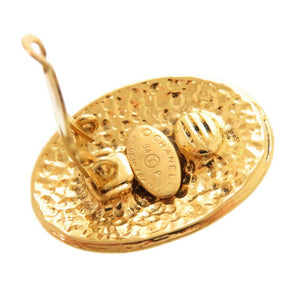 美品 シャネル ヴィンテージ ココマーク メタル ゴールド イヤリング 0079【中古】CHANEL