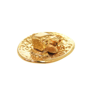 美品 シャネル ヴィンテージ ココマーク メタル ゴールド イヤリング 0079【中古】CHANEL