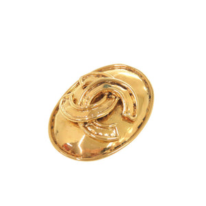 美品 シャネル ヴィンテージ ココマーク メタル ゴールド イヤリング 0079【中古】CHANEL