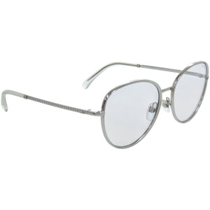 新品同様 シャネル 2182 S プラスチック メタル ブルー 銀 サングラス 0083【中古】CHANEL