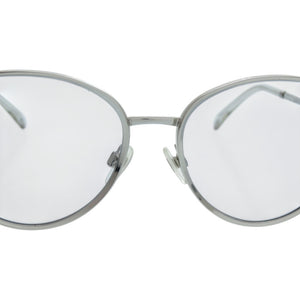 新品同様 シャネル 2182 S プラスチック メタル ブルー 銀 サングラス 0083【中古】CHANEL