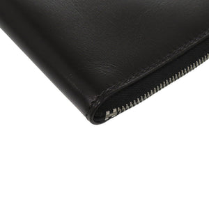 美品 エルメス L字ファスナー財布 リミックスカードケース ボックスカーフ パラジウム合金 ブラック □G刻印 黒 カードケース 0090【中古】HERMES