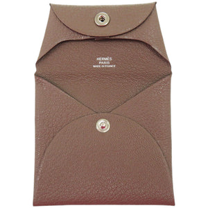 美品 エルメス バスティア シェーブル エトゥープ □R刻印 茶 コインケース 0092【中古】HERMES