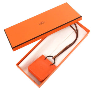 未使用 エルメス サックオランジュ アニューミロ オレンジ バッグチャーム 0096 【中古】 HERMES