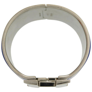 美品 エルメス クリッククラックXL TGM エクストララージ メタル ブルー 青 バングル 0105【中古】HERMES