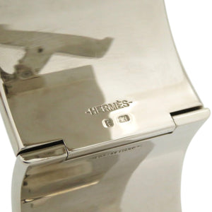 美品 エルメス クリッククラックXL TGM エクストララージ メタル ブルー 青 バングル 0105【中古】HERMES