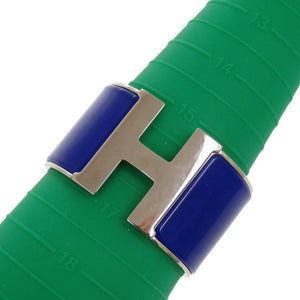 美品 エルメス クリッククラックXL TGM エクストララージ メタル ブルー 青 バングル 0105【中古】HERMES
