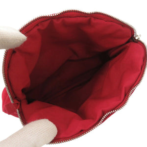 新品同様 エルメス ボリードポーチ 20 PM コットン レッド ポーチ 赤 0108【中古】HERMES