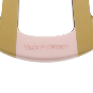 美品 エルメス Ｈエキップ バッファローホーン/ラッカー ピンク ピアス 0110【中古】HERMES