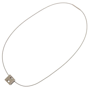 美品 エルメス カージュドアッシュ Hキューブ メタル オレンジ ネックレス 0114【中古】HERMES