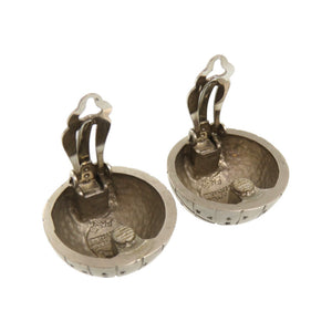 美品 エルメス ゾディアック ホロスコープ ZODIAC メタル シルバー 銀 イヤリング 0116【中古】HERMES