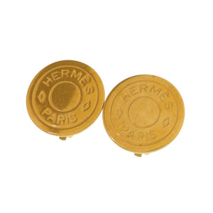 美品 エルメス セリエ ゴールド イヤリング アクセサリー 0123 【中古】 HERMES