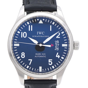 IWC 自動巻き パイロットウォッチ Mark XVII IW326501 腕時計 ステンレススチール/型押しレザー ブラック 黒文字盤 0196【中古】インターナショナルウォッチカンパニー メンズ