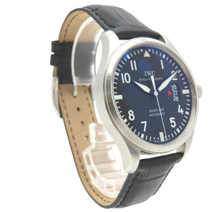 IWC 自動巻き パイロットウォッチ Mark XVII IW326501 腕時計 ステンレススチール/型押しレザー ブラック 黒文字盤 0196【中古】インターナショナルウォッチカンパニー メンズ