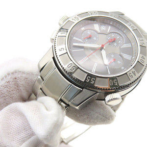 ティファニー マーク T-57 クロノグラフ 裏スケ 自動巻き 腕時計 ステンレススチール グレー オートマチック 0201【中古】TIFFANY&Co. メンズ