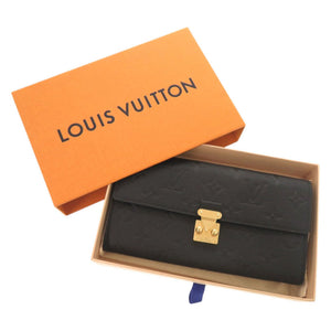 新品同様 ルイ ヴィトン ポルトフォイユ サラ メティス モノグラムアンプラント M82638 IC ノワール 長財布 黒 LV 0207【中古】LOUIS VUITTON