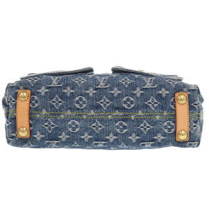 新品同様 ルイ ヴィトン バギーPM モノグラムデニム M95049 ブルー ワンショルダーバッグ ハンドバッグ LV 0219【中古】LOUIS VUITTON