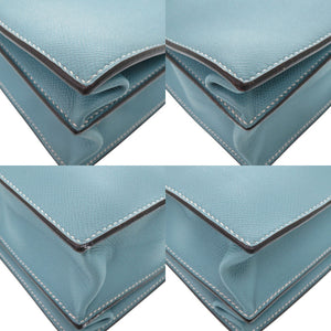 美品 エルメス ケリーデペッシュ38 ヴォーエプソン ブルージーン シルバー金具 □J刻印(2006年製) ビジネスバッグ 0259【中古】HERMES