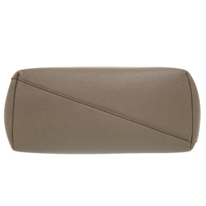 美品 バリー レザー グレージュ 2way トートバッグ 0291【中古】BALLY