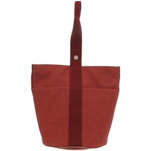 美品 エルメス サクソーMM トワルアッシュ オレンジ ハンドバッグ 0294【中古】HERMES