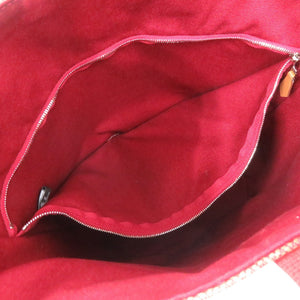 美品 エルメス サクソーMM トワルアッシュ オレンジ ハンドバッグ 0294【中古】HERMES