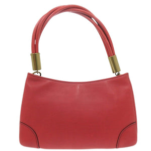 美品 グッチ 108964 レザー レッド トートバッグ 赤 0299【中古】GUCCI