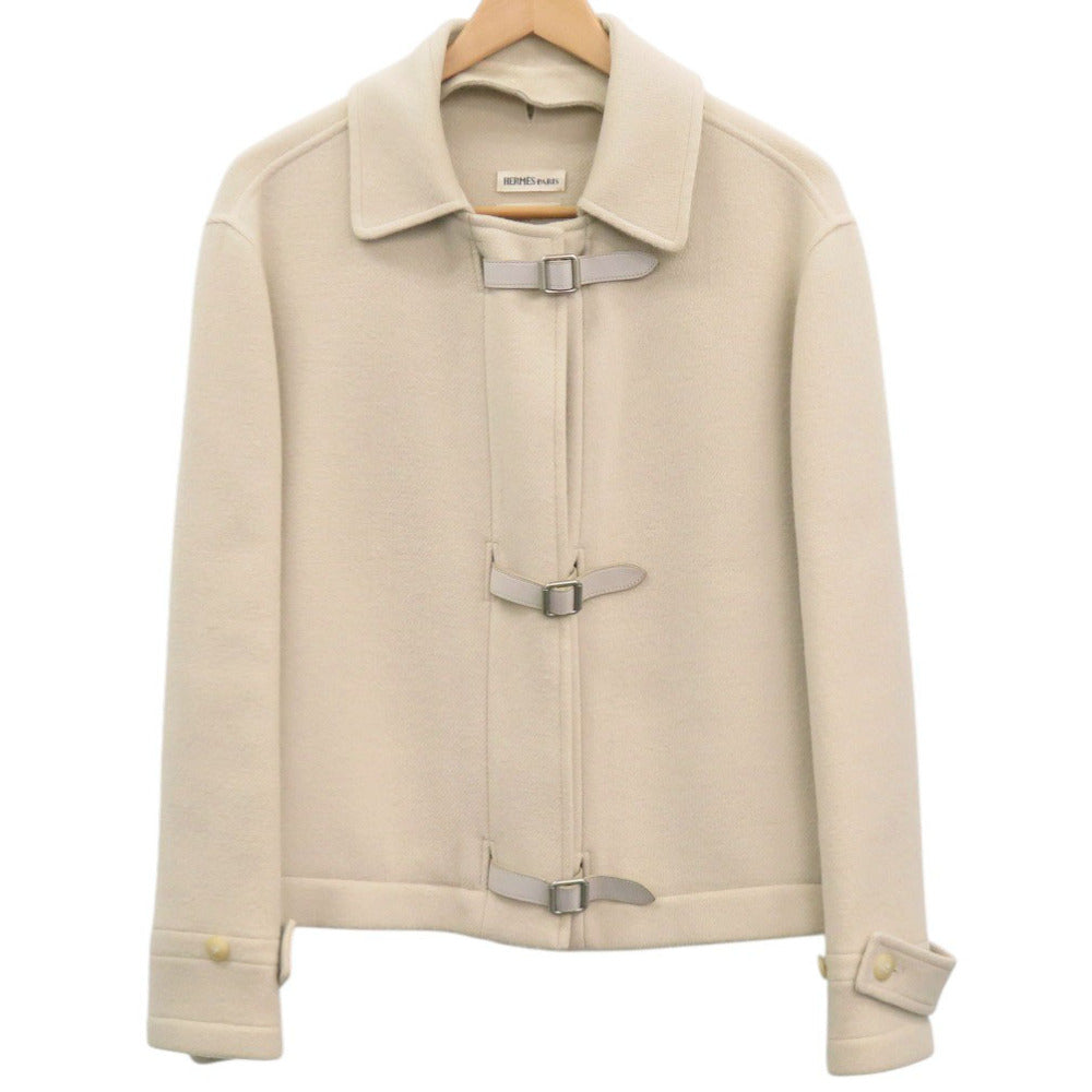 エルメス マルジェラ期 ウール/カシミヤ ベージュ コート 0322【中古】HERMES