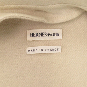 エルメス マルジェラ期 ウール/カシミヤ ベージュ コート 0322【中古】HERMES