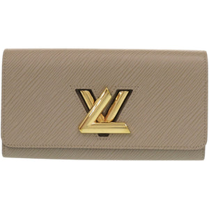 美品 ルイ ヴィトン ポルトフォイユ ツイスト エピ M67510 エピレザー ベージュ 二つ折り財布 LV 0324【中古】LOUIS VUITTON