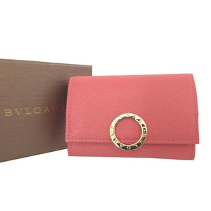 新品同様 ブルガリ ブルガリブルガリ レザー ピンク コインケース 財布 0332【中古】BVLGARI