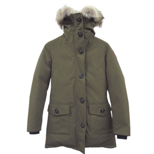 美品 カナダグース BRONTE PARKA ブロンテパーカ 2603JL XSサイズ ポリエステル コットン アース カーキ ダウンジャケット 0347【中古】CANADA GOOSE