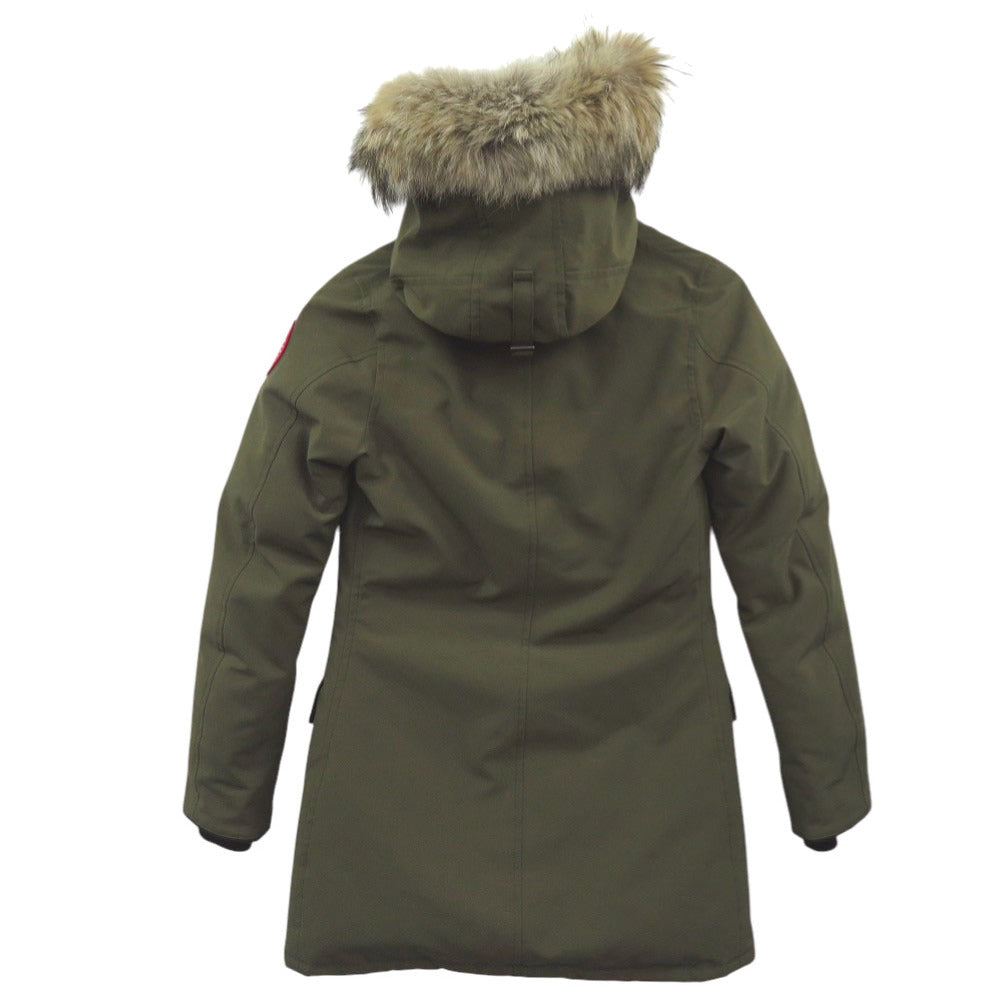 美品 カナダグース BRONTE PARKA ブロンテパーカ 2603JL XSサイズ ポリエステル コットン アース カーキ ダウンジャケット 0347【中古】CANADA GOOSE