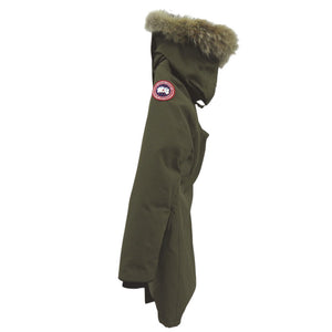 美品 カナダグース BRONTE PARKA ブロンテパーカ 2603JL XSサイズ ポリエステル コットン アース カーキ ダウンジャケット 0347【中古】CANADA GOOSE