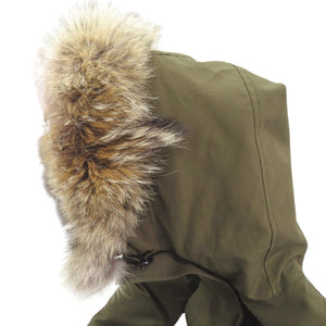 美品 カナダグース BRONTE PARKA ブロンテパーカ 2603JL XSサイズ ポリエステル コットン アース カーキ ダウンジャケット 0347【中古】CANADA GOOSE