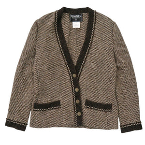 美品 シャネル P11501V06858 ツイード セットアップ サイズ38 ウール ブラウン 0348【中古】CHANEL