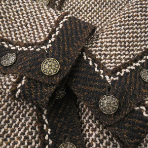 美品 シャネル P11501V06858 ツイード セットアップ サイズ38 ウール ブラウン 0348【中古】CHANEL